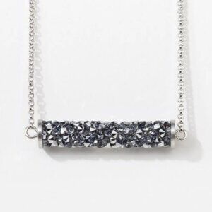 Touchstone Crystal by Swarovski Crystal Druzy Pipette Necklace